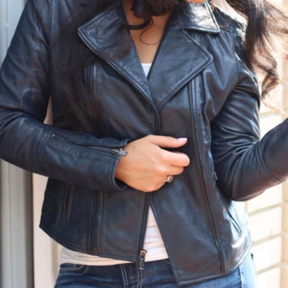 Wilson leather biker jacket